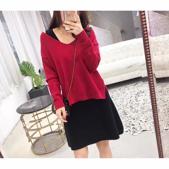 Nice Red Wool Sweater - Picture 2 of 2